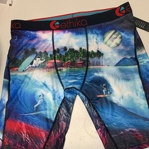 NWT Ethika Men's Cosmic astronaut Surfing tropical boxer briefs Sz XL